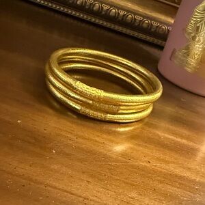 Gold Budhagirl Bracelet Set